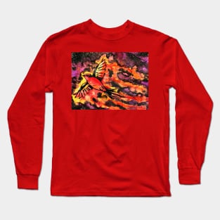 Vermillion Flycatcher Firecatcher Long Sleeve T-Shirt